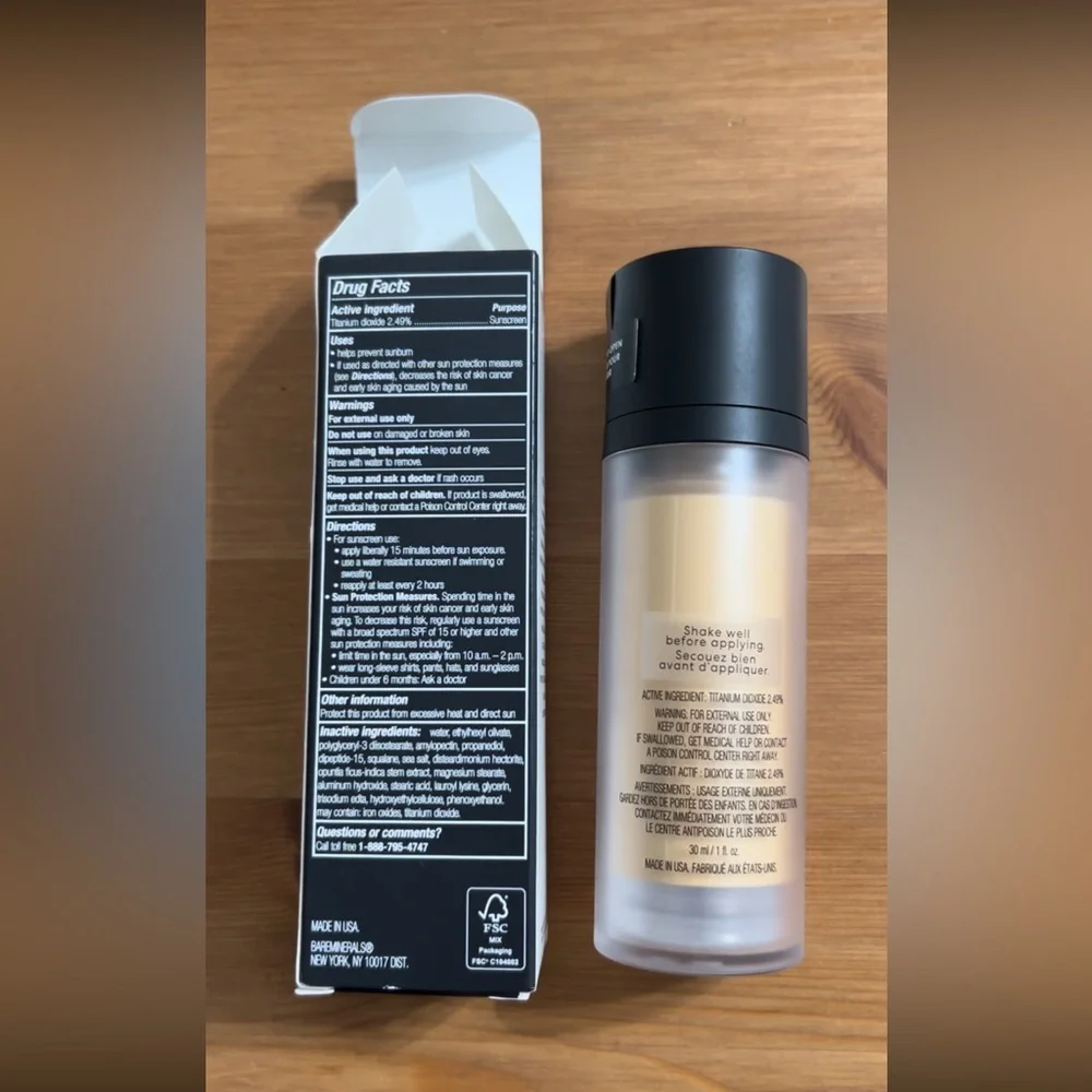 BareMinerals ORIGINAL LIQUID MINERAL FOUNDATION BROAD SPECTRUM SPF 20